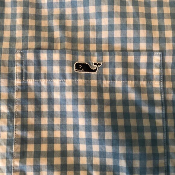 Vineyard Vines Classic Fit Tucker Shirt Button Down Men’s XL - Blue Check - Picture 5 of 10